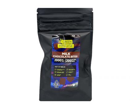 Green Privilege Milk Chocolate Bites 2000mg   